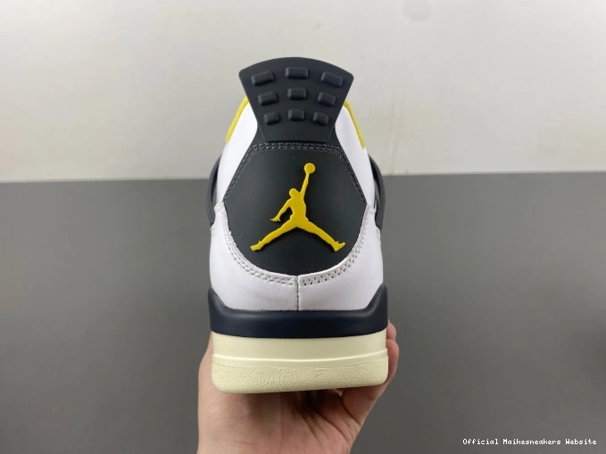 Official Maikesneakers 4 Jordan Vivid Sulfur Air AQ9129-101 WNNS 0817
